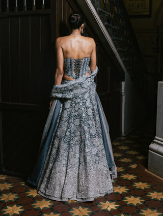 Gray avira lehenga set