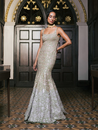 Sage green claire gown