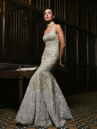 Sage green claire gown