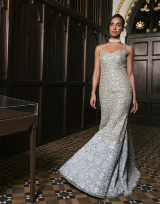 Sage green claire gown