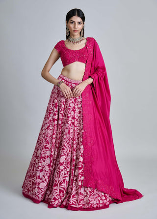 Celia fuchsia pink lehenga set