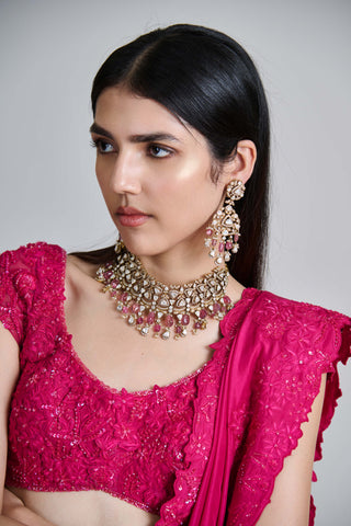 Celia fuchsia pink lehenga set