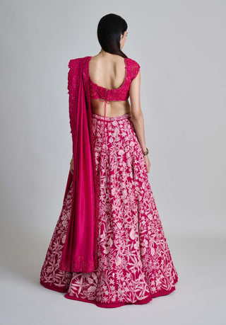 Celia fuchsia pink lehenga set