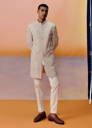 Troy ivory sherwani set