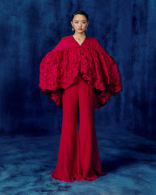 Zuni fuschia top and flared pants