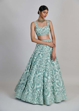Emeris mint green lehenga set