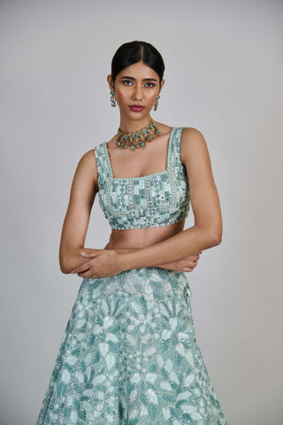 Emeris mint green lehenga set