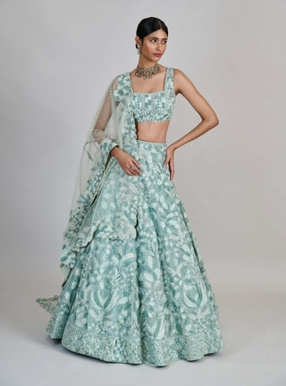 Emeris mint green lehenga set