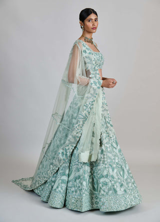 Emeris mint green lehenga set