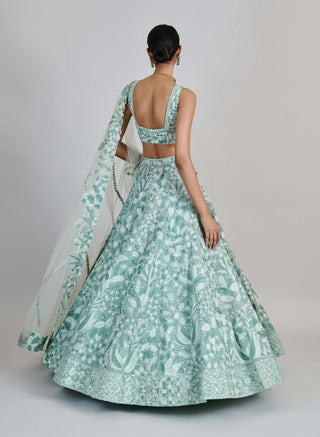 Emeris mint green lehenga set