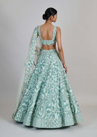 Emeris mint green lehenga set