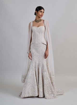 Opaline ivory lehenga set