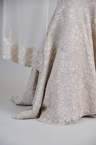 Opaline ivory lehenga set