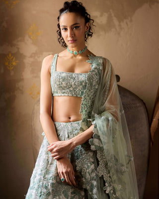 Mint vridi lehenga set