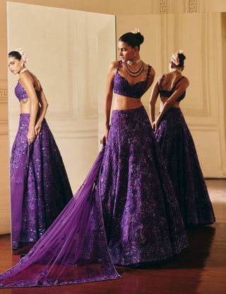 Emma purple lehenga set