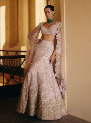 Nadia husna pink lehenga set