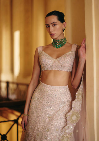 Nadia husna pink lehenga set