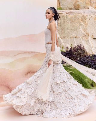 Ivory josie lehenga set