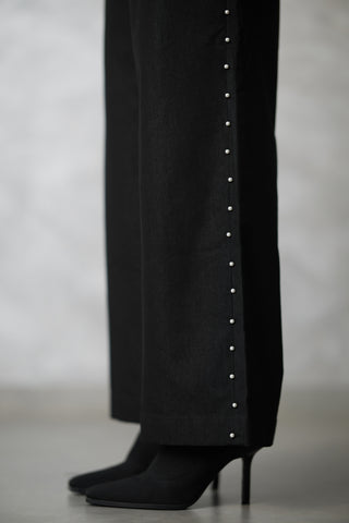 Dottie pearl denim shirt and pants