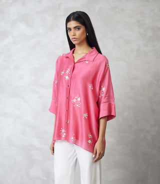 Coral dottie shirt