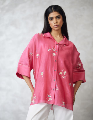 Coral dottie shirt