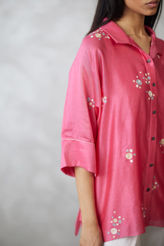 Coral dottie shirt
