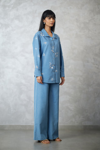 Dottie light blue shirt and pants