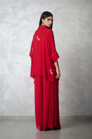 Dottie pearl red shirt and pants