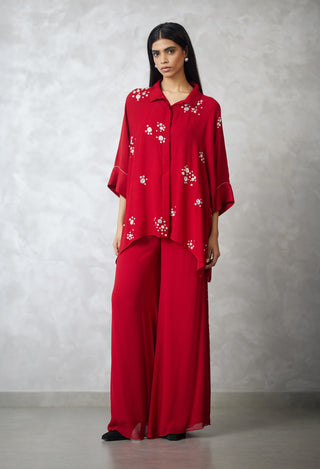 Dottie pearl red shirt and pants