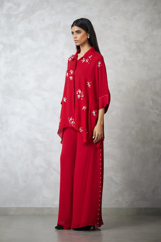 Dottie pearl red shirt and pants