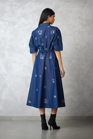 Dark denim blue dress