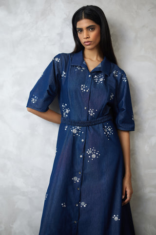 Dark denim blue dress