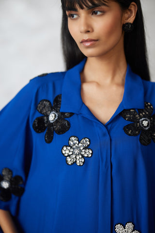 Blue florencio shirt and pants