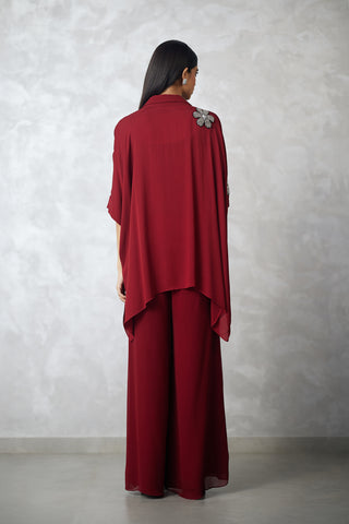Maroon florencio shirt and pants