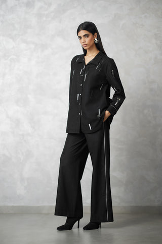 Skyline black denim shirt and pants