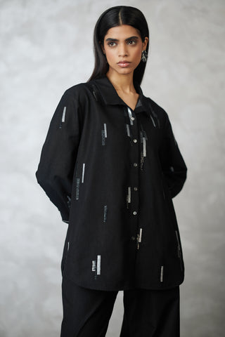 Skyline black denim shirt and pants