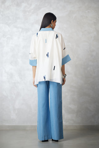 Skyline shirt and denim pants