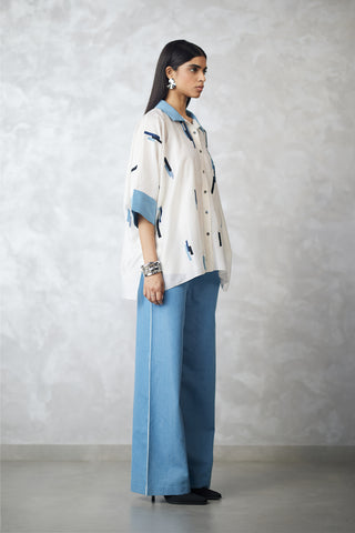 Skyline shirt and denim pants