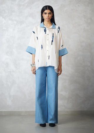 Skyline shirt and denim pants