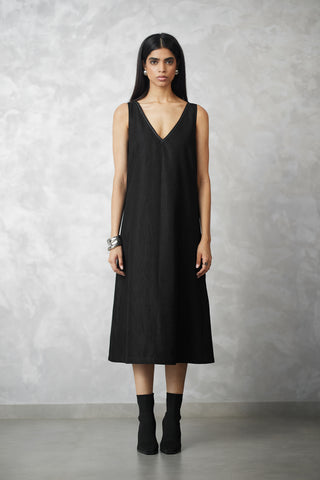 Black white ombre ginkgo jacket and denim dress