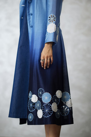 Nova applique cutwork ombre jacket and dress
