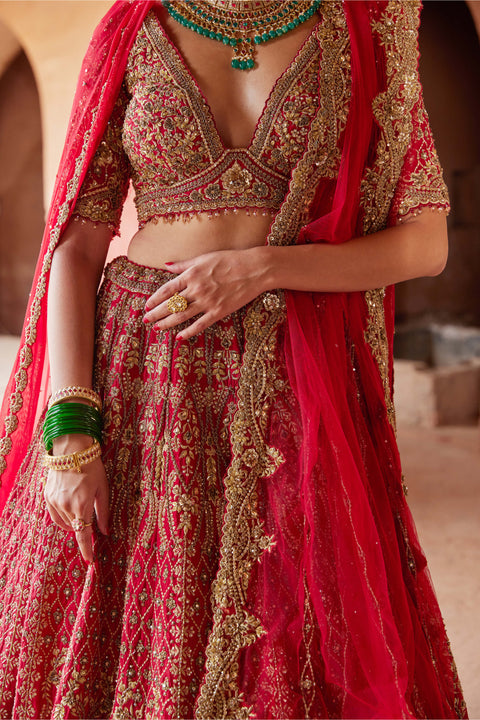 Page 17 of Red Dark Red Light Red Blood Red Lehengas