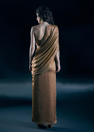 Solara tube, slit skirt with draped dupatta