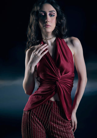 Ignis halter top and embellished pants