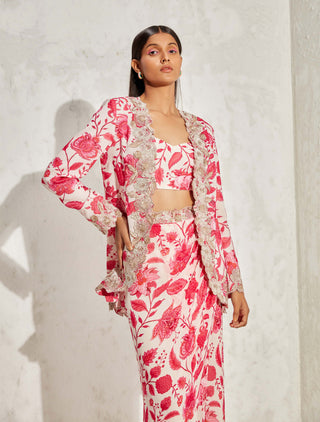 Namrata Joshipura-Pink Eden Jacket And Skirt Set-INDIASPOPUP.COM