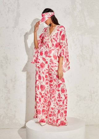 Namrata Joshipura-Pink Eden Floral Jumpsuit-INDIASPOPUP.COM