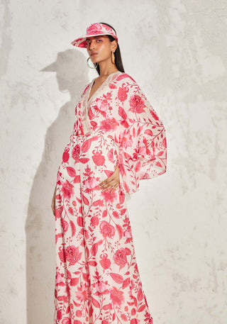 Namrata Joshipura-Pink Eden Floral Jumpsuit-INDIASPOPUP.COM