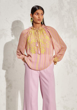 Namrata Joshipura-Lilac Acadia Boho Top-INDIASPOPUP.COM