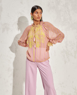 Namrata Joshipura-Lilac Acadia Boho Top-INDIASPOPUP.COM