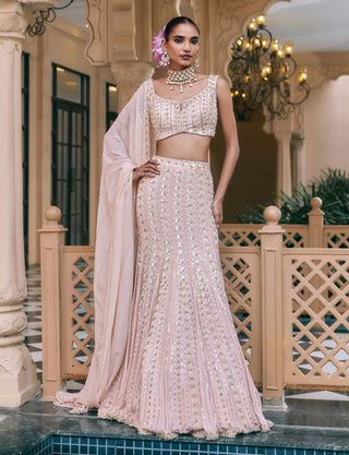 Pink gul kamalutsav lehenga set